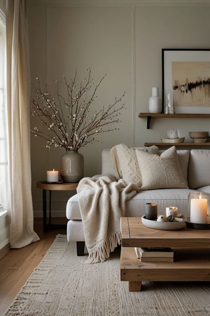 دکوراسیون مینیمالیستی در اتاق نشیمن